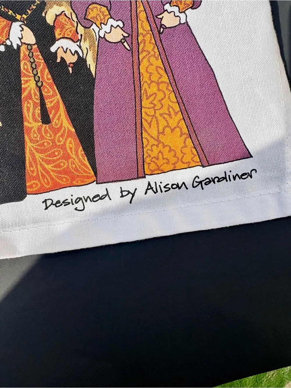 Like New King Henry VIII and His Sic Wives Tea Towel Made in the UK